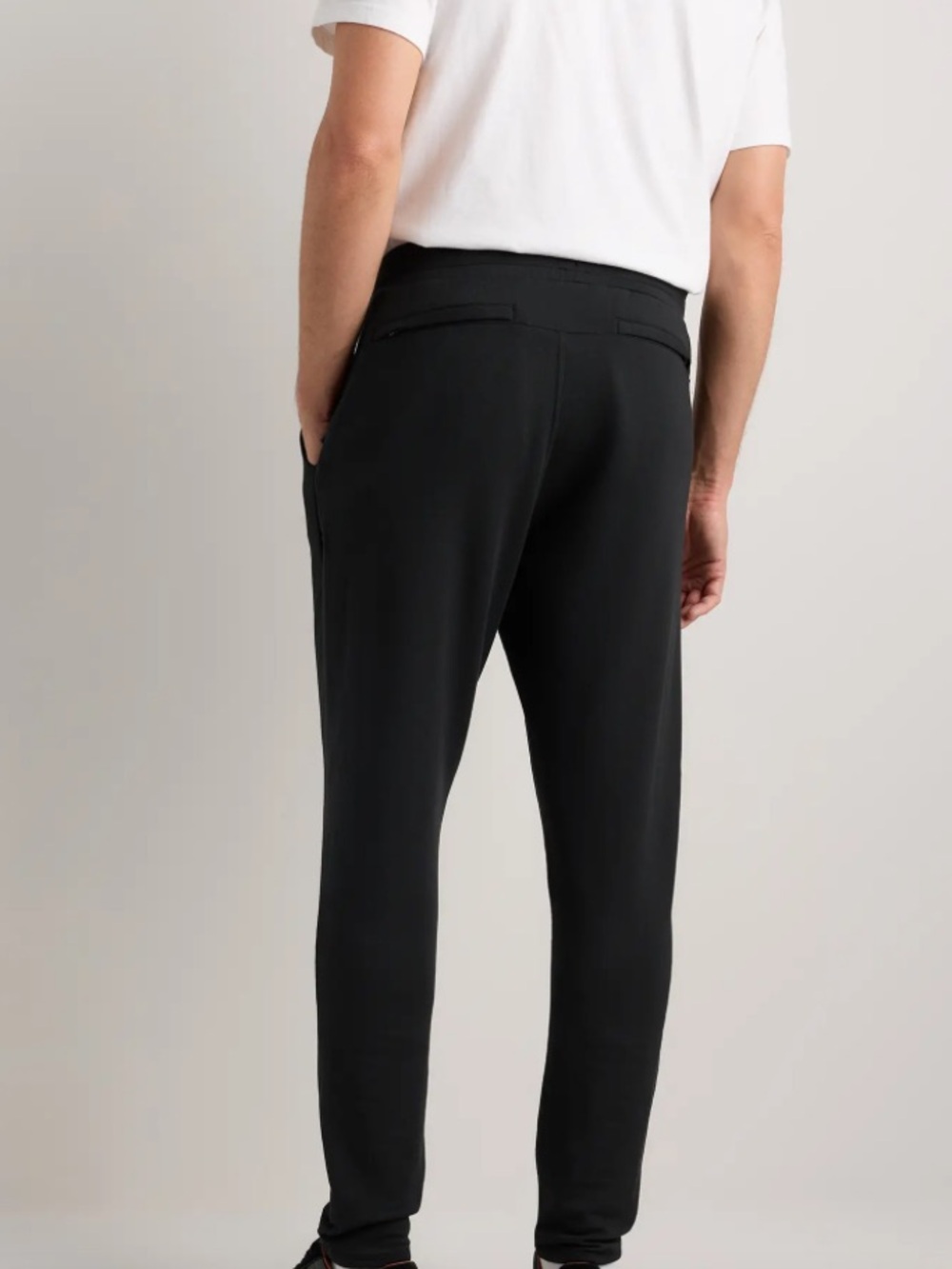 Quince Supersoft Fleece Jogger Mens Small Black Athleisure Gym Everyday Comfort - Picture 13 of 13
